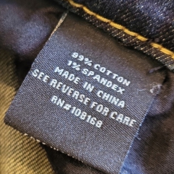 RSQ Melbourne Straight Leg Slightly Distressed Dark Blue Wash Jeans, 30x28 - Picture 8 of 11